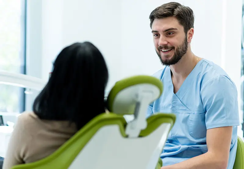 dentist and patient