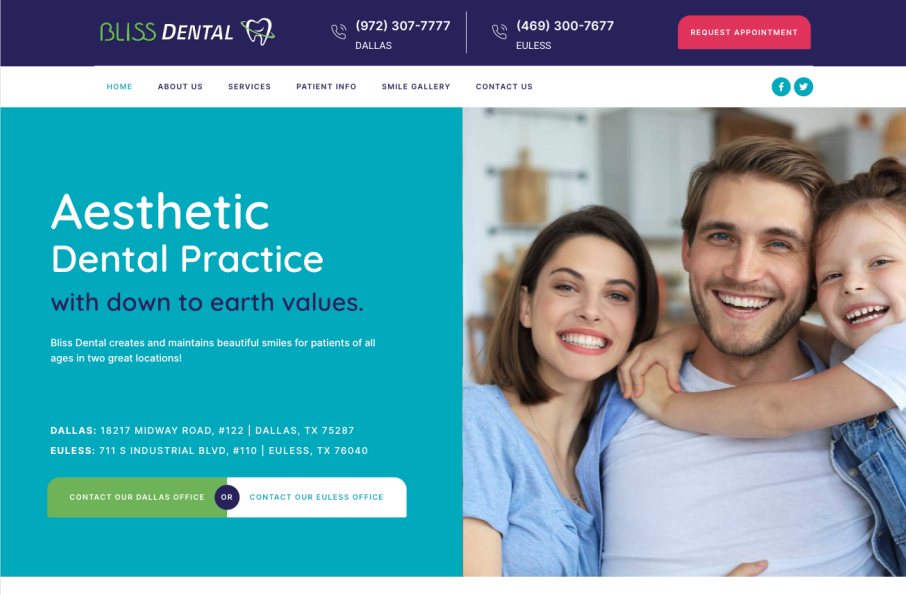 Top Bullseye Website 2022 | Bliss Dental