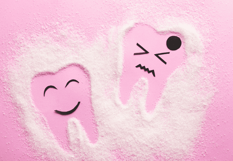 Teeth made from sugar